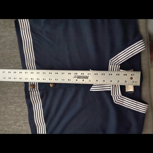 Vintage Navy Wave Sailor Button Up Cardigan Blazer - Picture 11 of 15